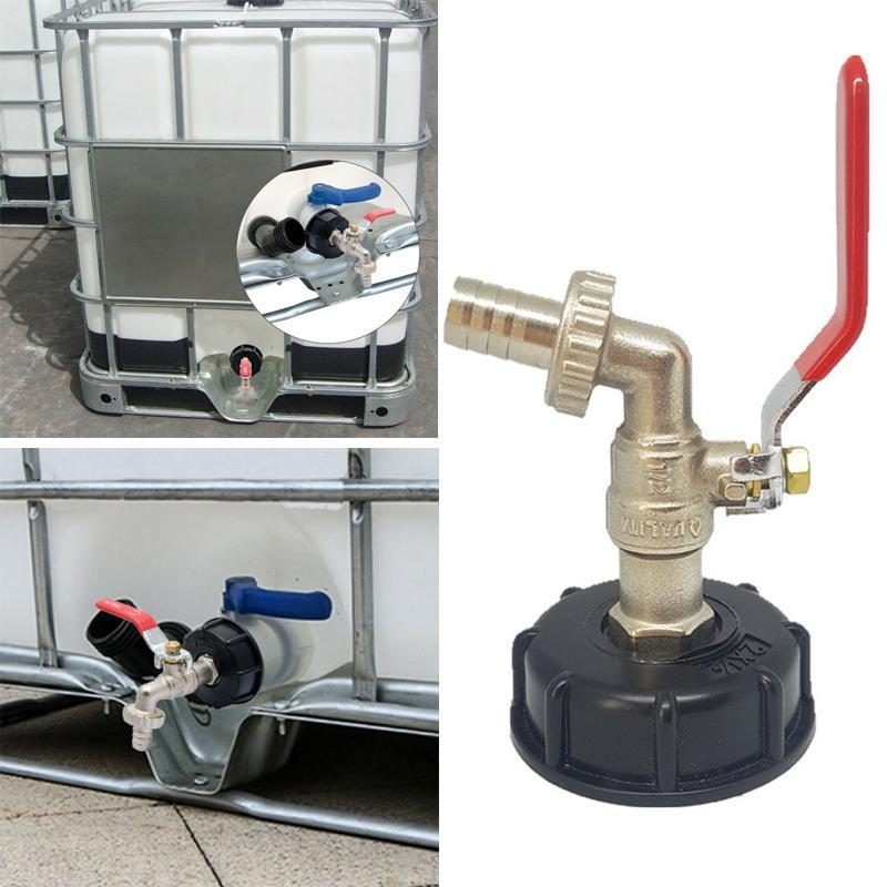 IBC Tank Adapter To Brass Tap 1/2" Hose