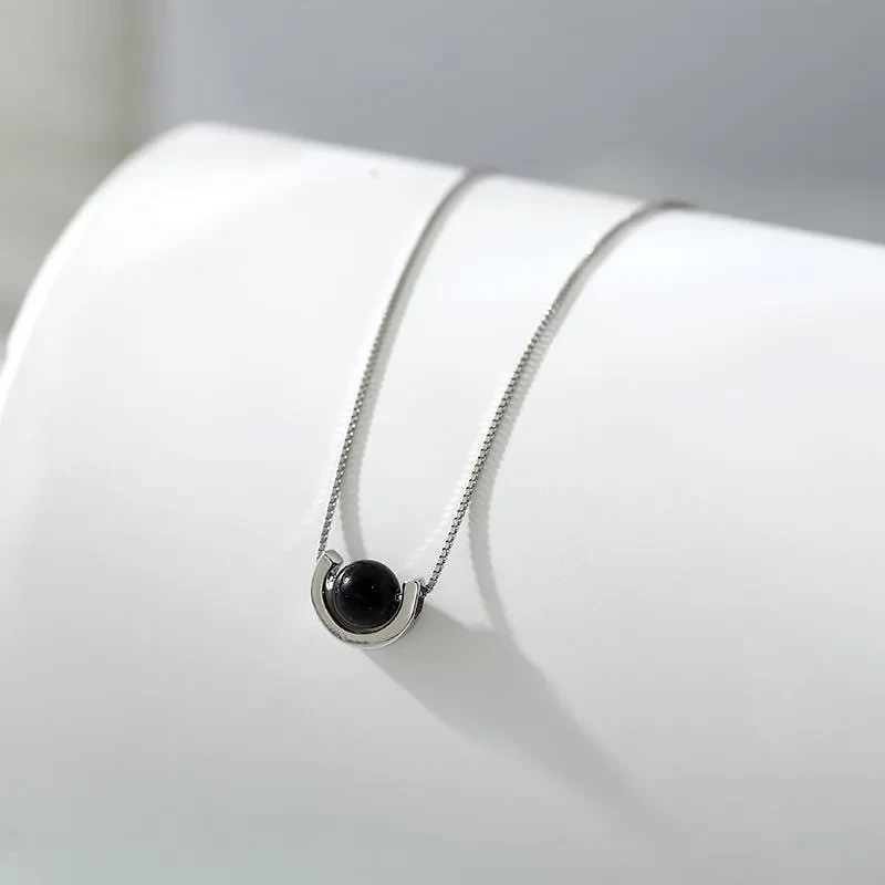 S925 Sterling Silver Agate Star Necklace Women