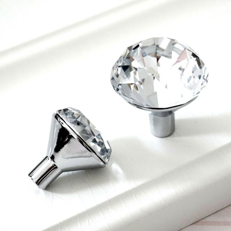 Crystal Knob Cabinet Drawer Handles Door Pulls