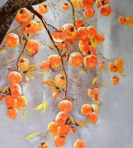 Persimmon All The Best Oil Painting New Chinese Hanging Painting