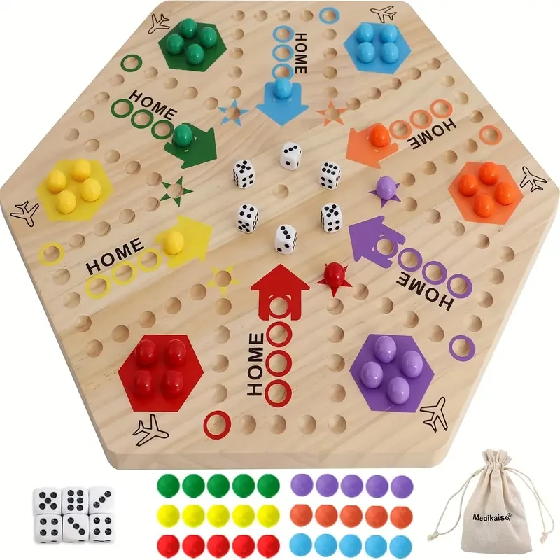 Double-Sided Connect Four & Checkers Set for 4-6 Players - Ideal for Family & Friend Gatherings