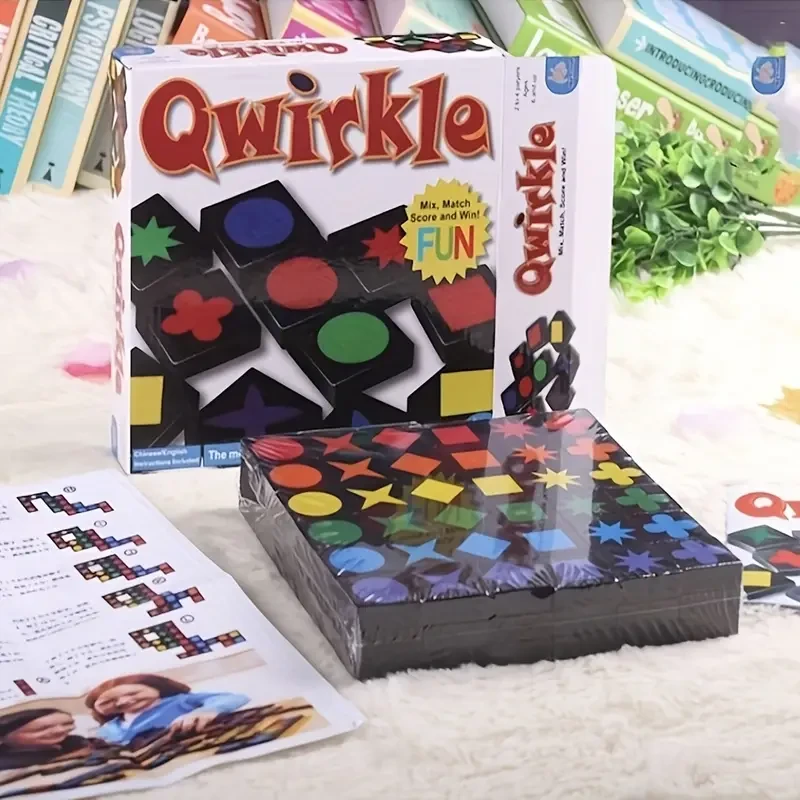 Quirkle Board Game for 2-4 Players  Strategic Family Fun with 36 Colorful Magnetic Tiles