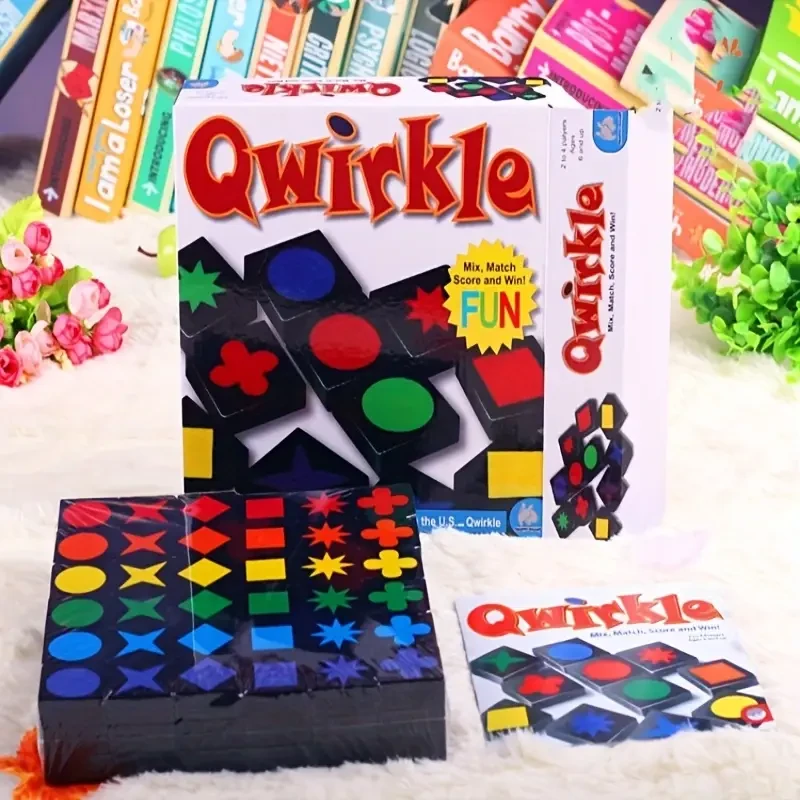 Quirkle Board Game for 2-4 Players  Strategic Family Fun with 36 Colorful Magnetic Tiles
