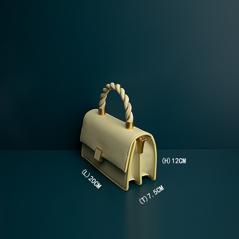 Niche Design Leather Hand-Held One-Shoulder Messenger Bag