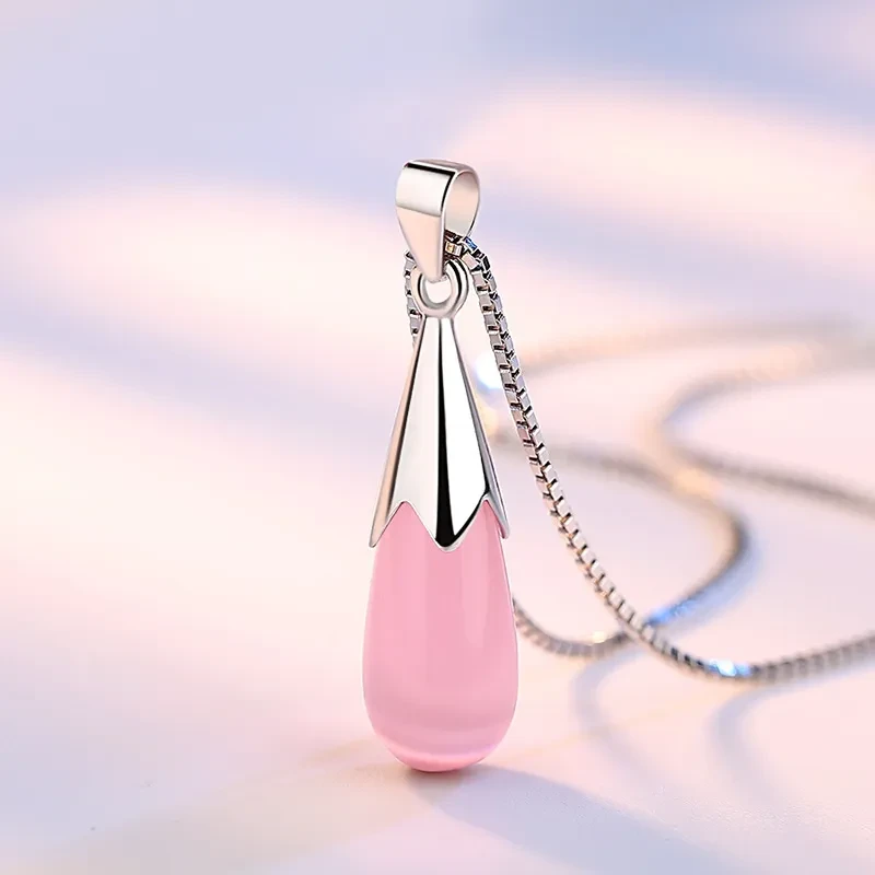 Moonstone Opal Water Drop Pendant