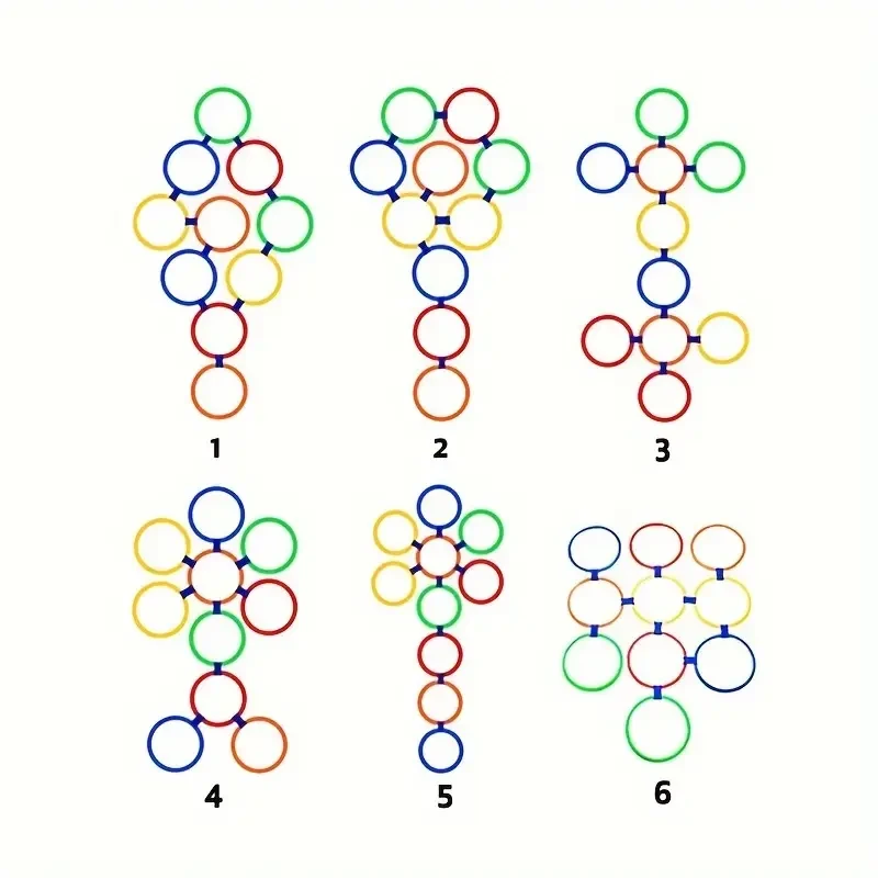 10pcs/set Sensory Training Agility Rings
