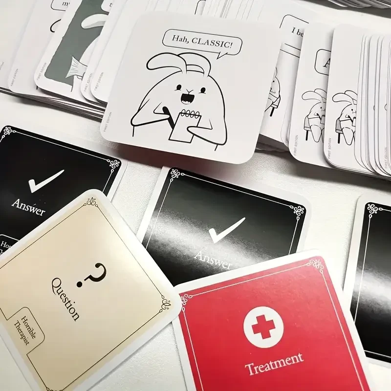 1pc "The Oatmeal" Horrible Therapist Card Game - Hilarious Adult Party Game