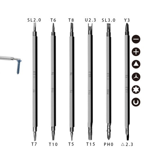 Strong Magnetic Plum Blossom Triangle Special-shaped Multifunctional Household Screwdriver Set