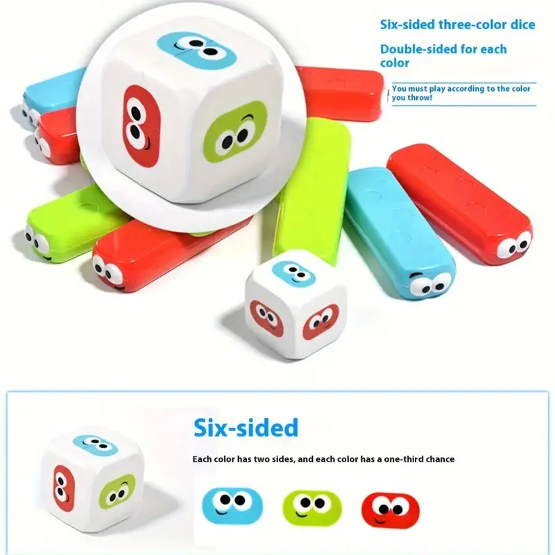 30pcs Colorful Stacking Blocks Game - Fun Educational Toy for Family Gatherings