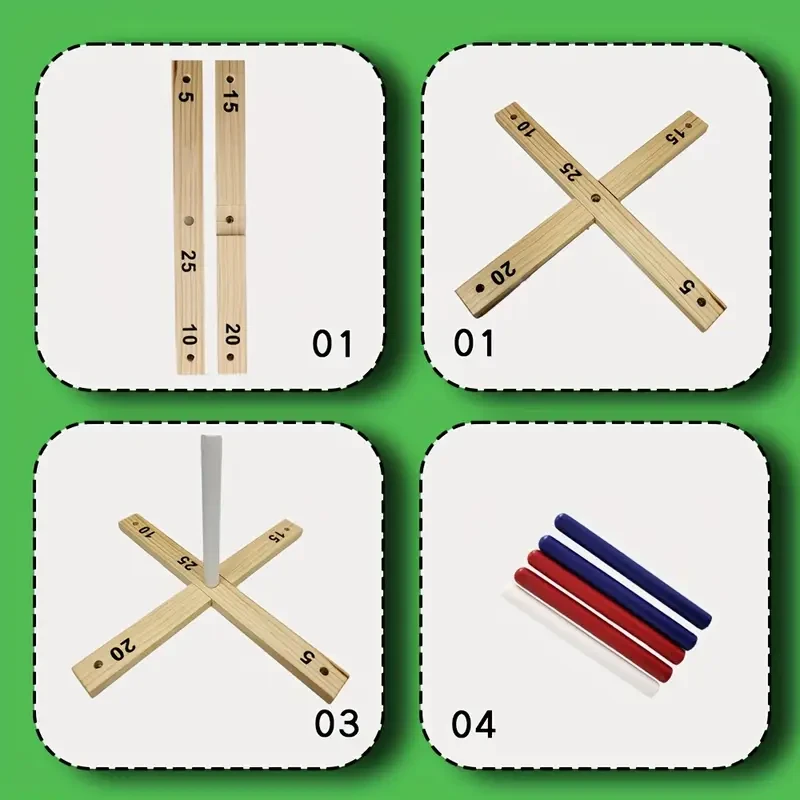 Family Games - Rustic Wooden Ring Toss Game (All Weather)