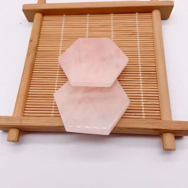 Natural Stone Powder Crystal Hexagonal Insulated Coaster