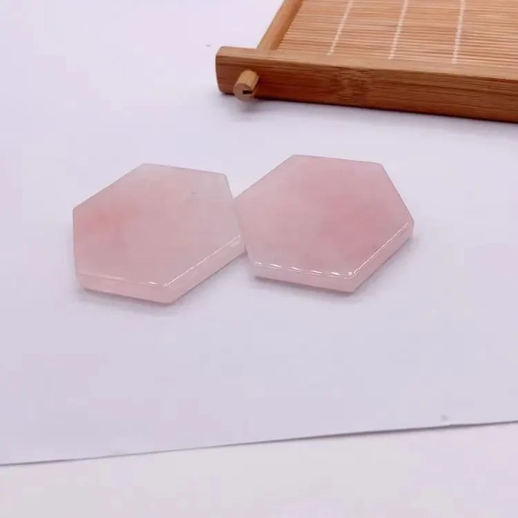 Natural Stone Powder Crystal Hexagonal Insulated Coaster