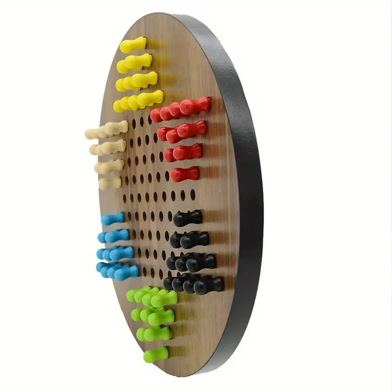 29cm Wood Fiber Board Chinese Checkers Game for Ages 14+