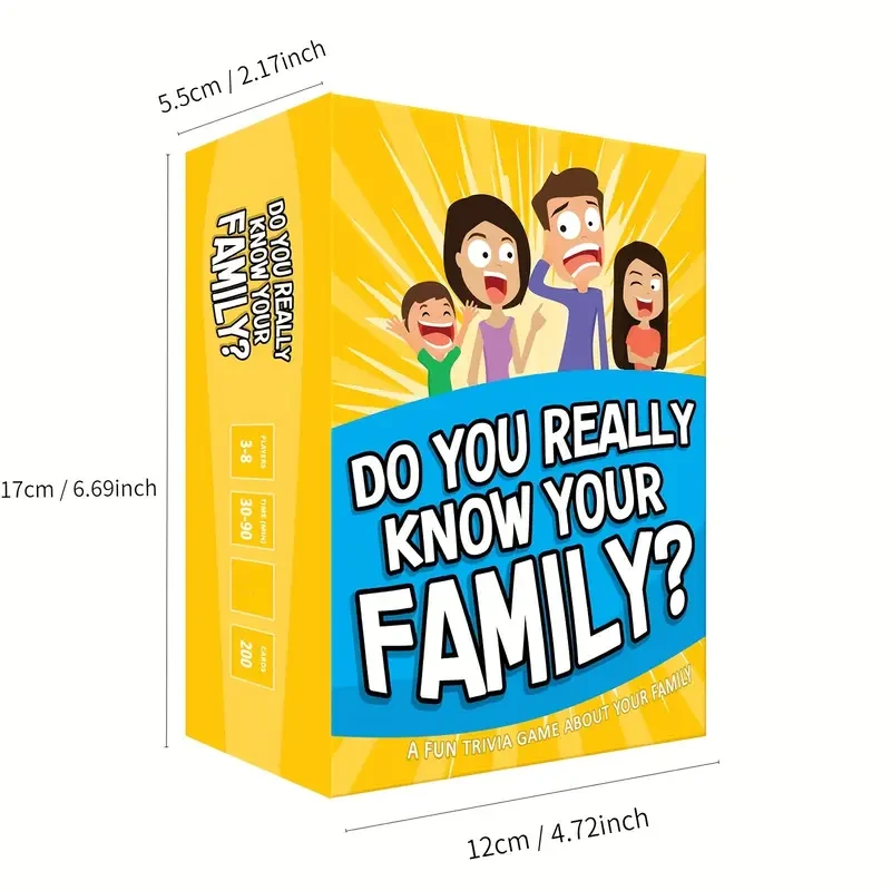 Family Trivia Game - Interactive Card Game for All Ages 14+