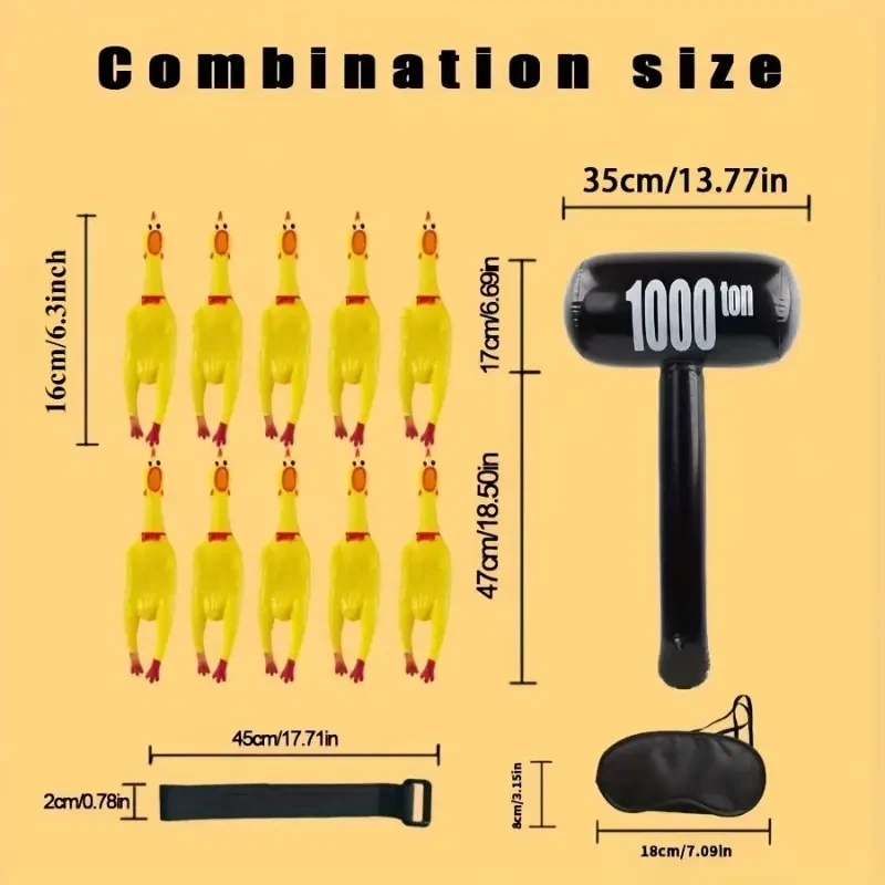 4/6-Person Screaming Chicken Team Building Set
