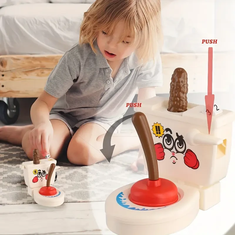 Flying Poop Game - Hilarious Flushing Toilet Novelty Toy
