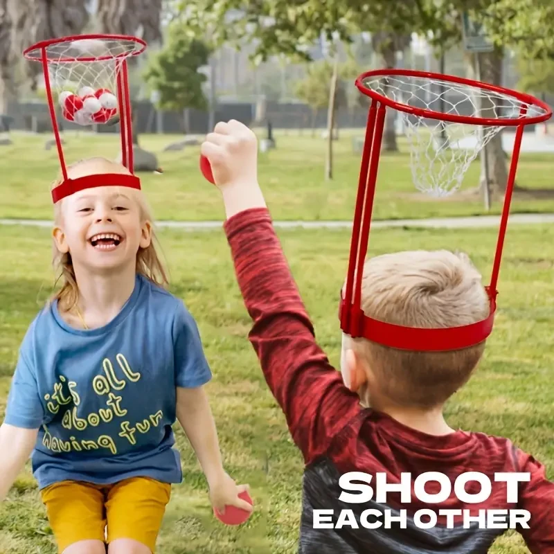 2pcs Head Hoop Basketball Party Game