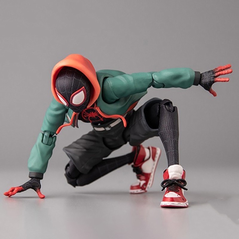 Sv Action Spiderman Miles Morales Action Figure - Sentinel Marvel Spider-Man Into the Spider Verse Model Toys