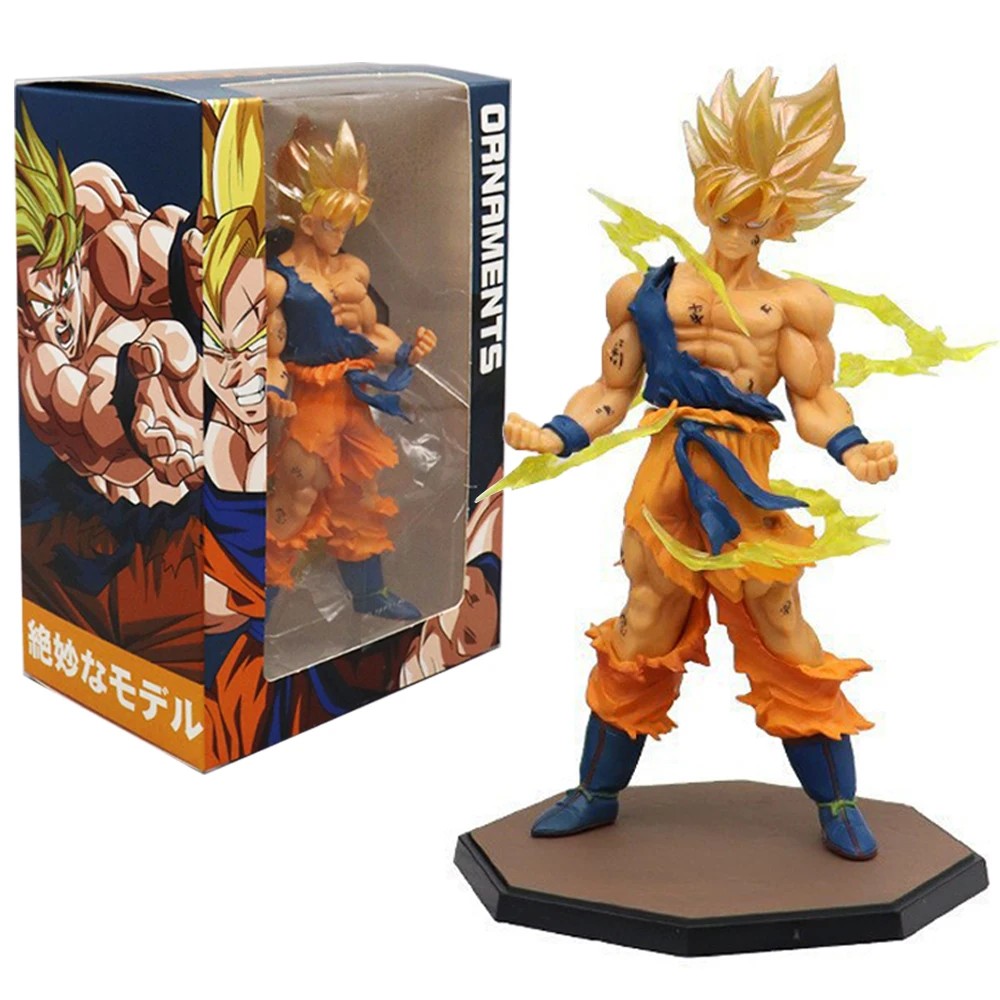 Hot Dragon Ball Son Goku Super Saiyan Anime Figure - 16cm DBZ Action Model Gifts