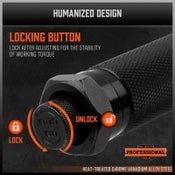 HORUSDY Click Torque Wrench Ratchet Socket Adaptor Extension 1/2" Drive