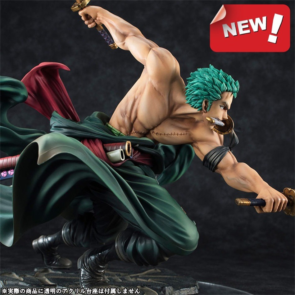 Hot One Piece 10cm Anime Figure - GK Roronoa Zoro Three-blade Sa-maximum Manga Statue