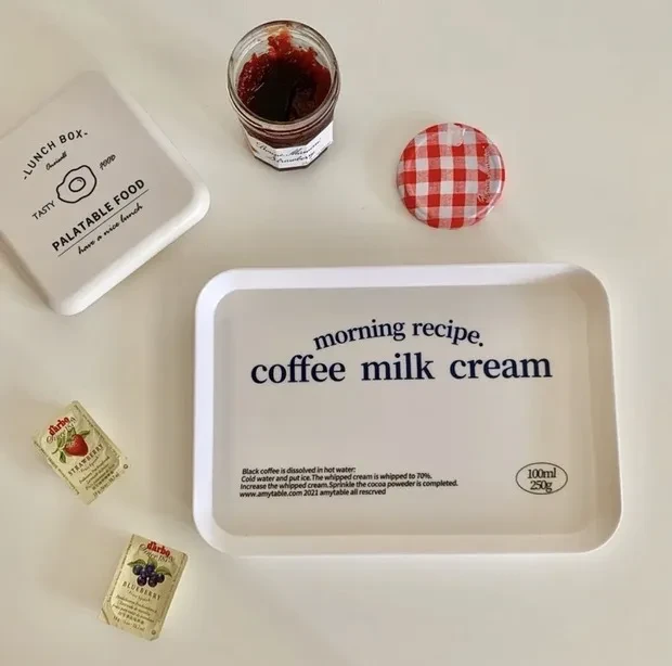 Korean Style Household Rectangular Dim Sum Tray