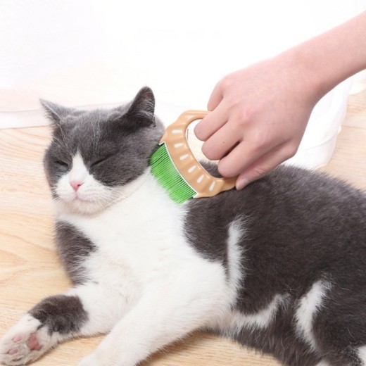 Pet Dog Cat Combs Shell Shaped Hair Remover Brush Pet Grooming Tools Dog Massage Comb Brush For Remove Pet Cat Loose Hairs