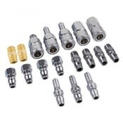 18pcs Air Hose Fittings Nitto Type Compressor Couplings Tools