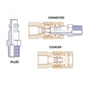 18pcs Air Hose Fittings Nitto Type Compressor Couplings Tools