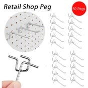 Peg Board Hooks Slat Wall Shelf Hanger Garage Organiser Display
