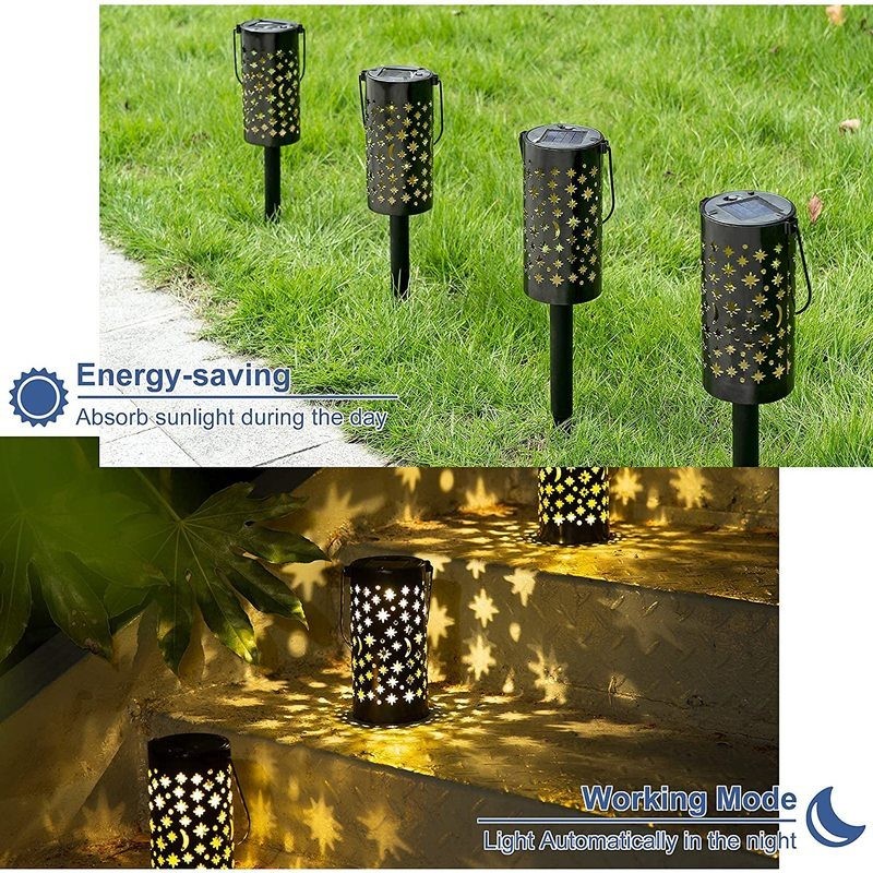 6 pcs Garden Solar Light Outdoor Lantern Lights