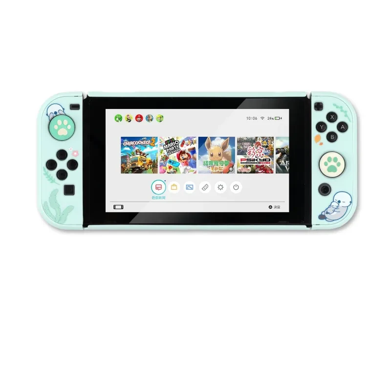 Sea Otter Switch Protective Shell PC Hard Cover Back Grip Housing NS Lite Controller Case Box For Nintendo Switch Accessories