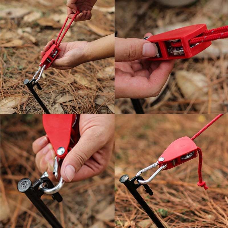 Portable Adjustable Fix Camping Rope 2 Pcs