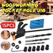 15pcs Pocket Hole Jig Set