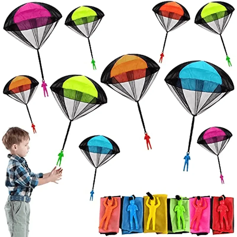 10pcs Tangle-Free Parachute Toys for Youngsters