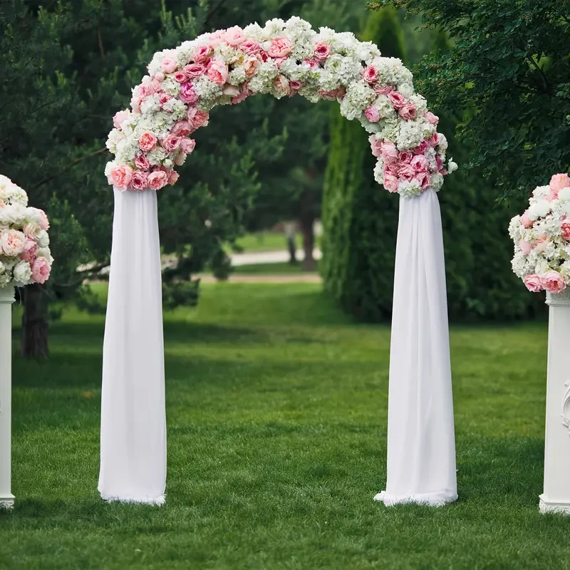 Elegant White Metal Wedding Arch Stand