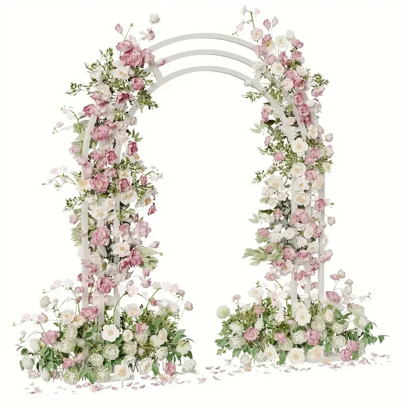 Elegant White Metal Wedding Arch Stand