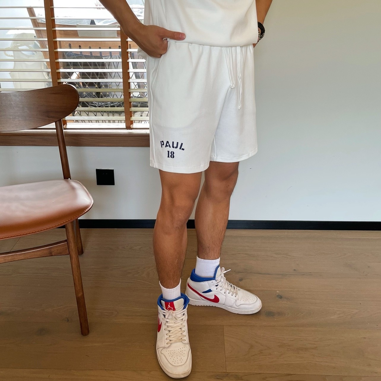 Bare Arms Summer New Simple Print Breathable Sports Loose Casual Suit Short Sleeve Shorts Two Piece Set