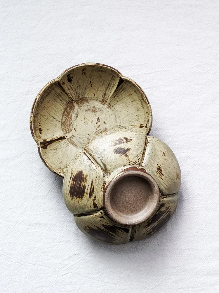 Handmade Pottery Clay Creative 5-inch Snack Seasoning Dish