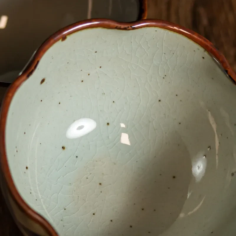 Underglaze Blue Bowl Retro Stoneware Rice Bowl