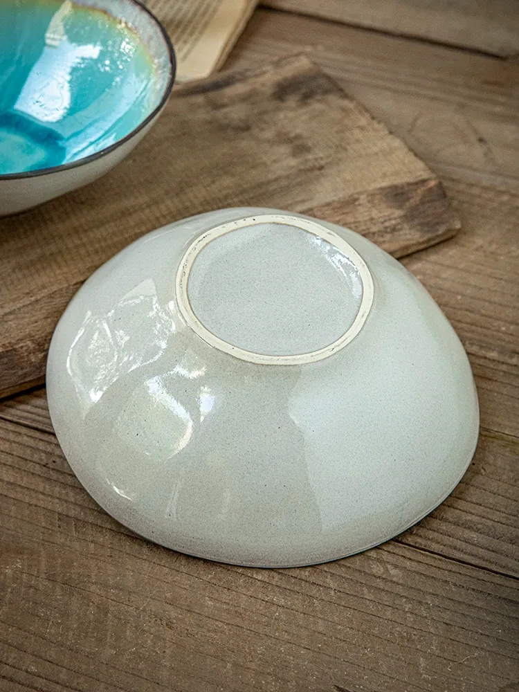 Retro Ice Crack 7-inch Ceramic Noddle Bowl