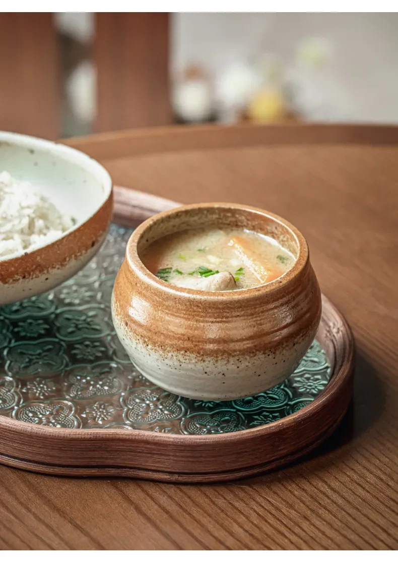 Stoneware Slow Cooker Steamed Egg Bowl Slight Flaw
