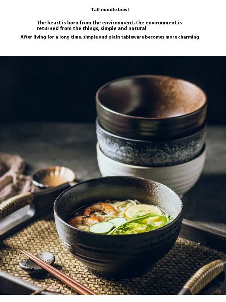 High Foot Noodle Bowl Creative Ceramic Bowl Tableware