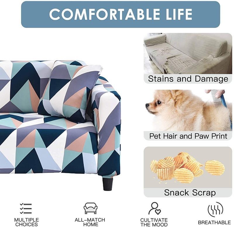 Sofa Couch Cover 1 Seater 90-140cm