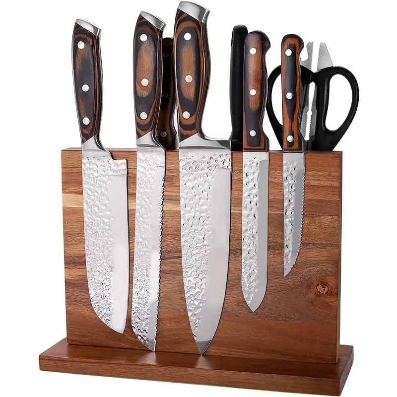 Solid Wood Magnetic Knife Holder