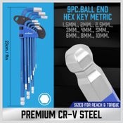 Long Arm Hex Key Allen Wrench Set