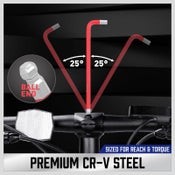 Long Arm Hex Key Allen Wrench Set