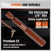 HORUSDY 23pcs Magnetic Hex Key Allen Drill Bit Set S2