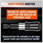 HORUSDY 23pcs Magnetic Hex Key Allen Drill Bit Set S2