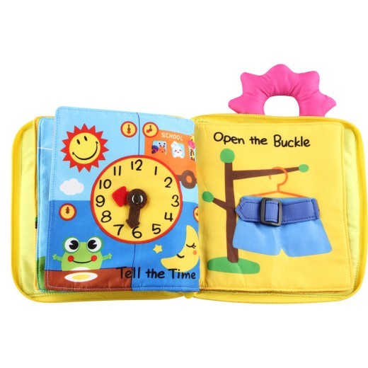 Aipinqi baby book multi-functional dressing three-dimensional book baby tear not bad early education puzzle cloth book